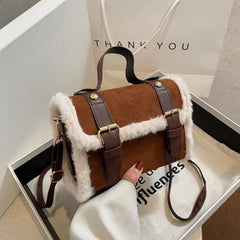 Plush Small Bag Women'S Messenger Bag Square Bag