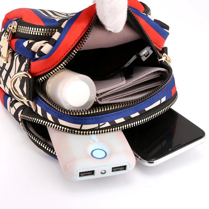 National Printed Women's Shoulder Bag Waist Bag Small Satchel