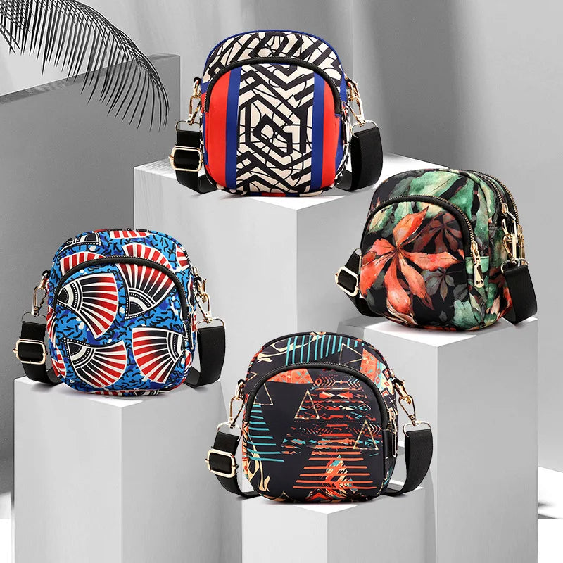 National Printed Women's Shoulder Bag Waist Bag Small Satchel