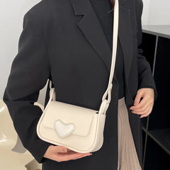 Lemon Green Love Clasp Handbag Shoulder Underarm Bags For Women Tote Bags