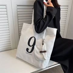 Letter Canvas Women Shoulder Bag Travel Lady Bag Tote Canvas Messenger Bag