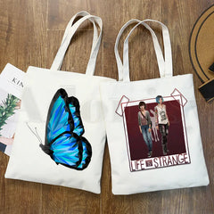 Life Is Strange Cartoon Print Shopping Bag Girls Casual Pack