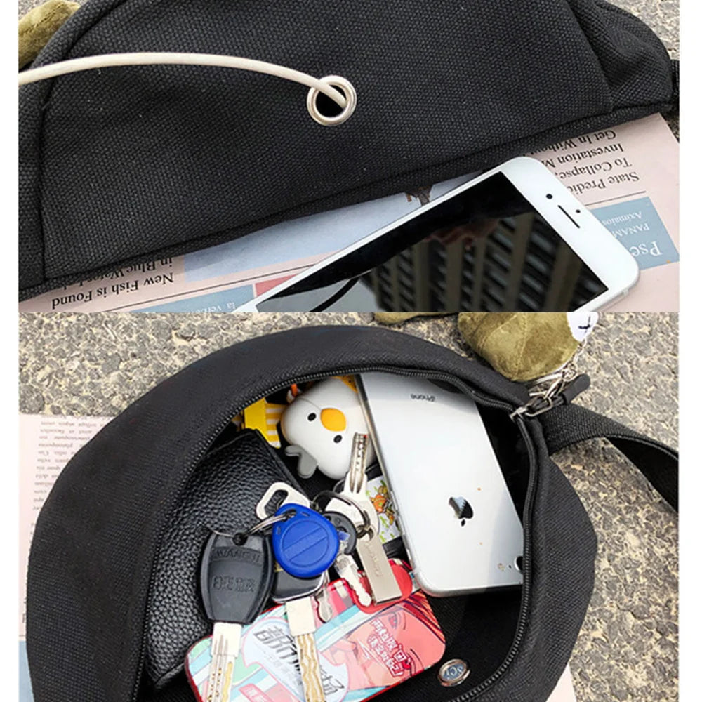 Lightning Daisy Printing Waist Bag Outdoor Sport Men Run Chest Pack