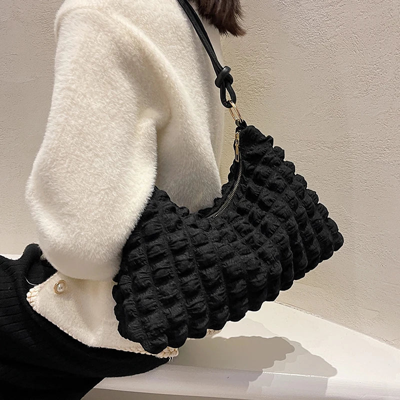 Winter Soft Women Handbag Large Tote Bag