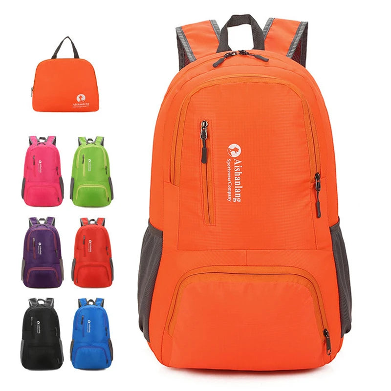 Nylon Foldable Backpack Waterproof Travel Folding Bag