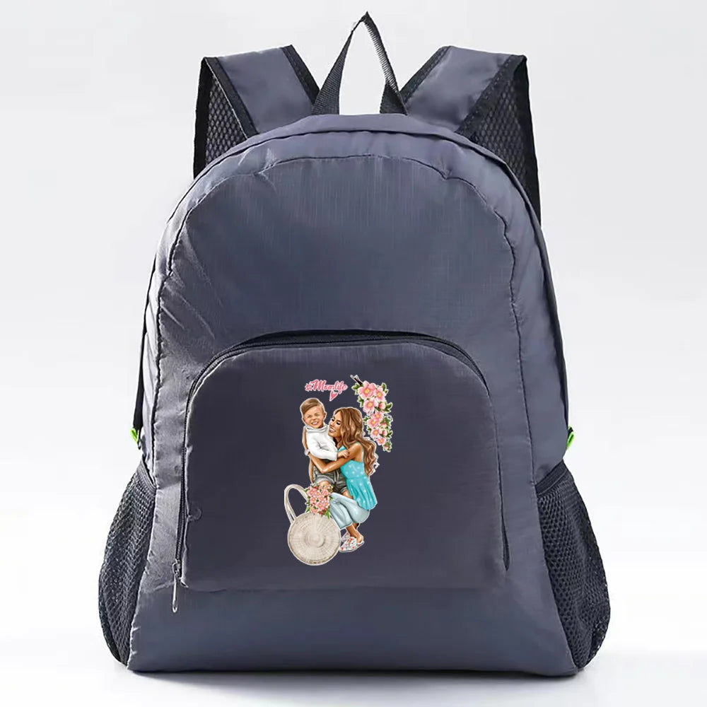 Foldable Backpack Ultralight Climbing Travel Hiking Bag Mom Pattern