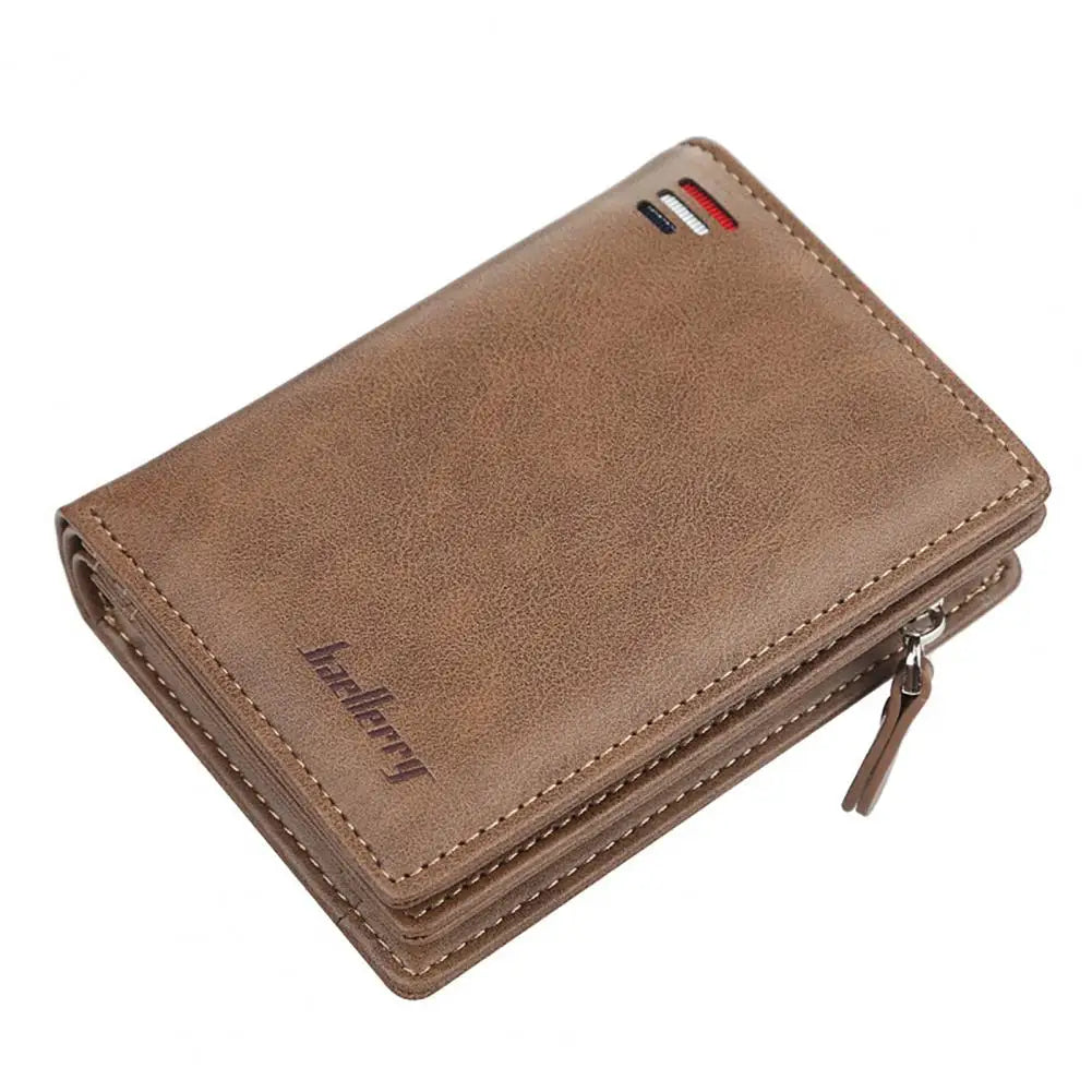 Retro Square Coin Purse Male Cash Holder for Trip