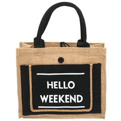 Large Capacity Linen Shoulder Bag for Women