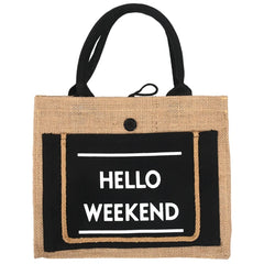 Large Capacity Linen Shoulder Bag for Women