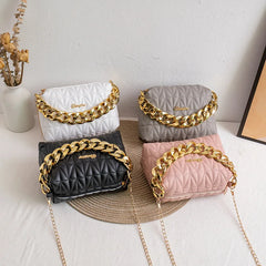 Lingge Chain Mobile Phone Bag Women Handbag