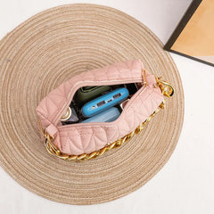 Lingge Chain Mobile Phone Bag Women Handbag