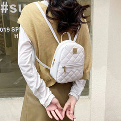 Lingge Embroidery Ladies Crossbody Mini Small Backpack Women Messenger Bag