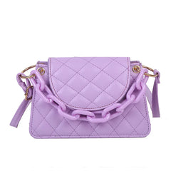 Lingge embroidery Shoulder Bag Crossbody Handbag