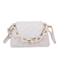 Lingge embroidery Shoulder Bag Crossbody Handbag
