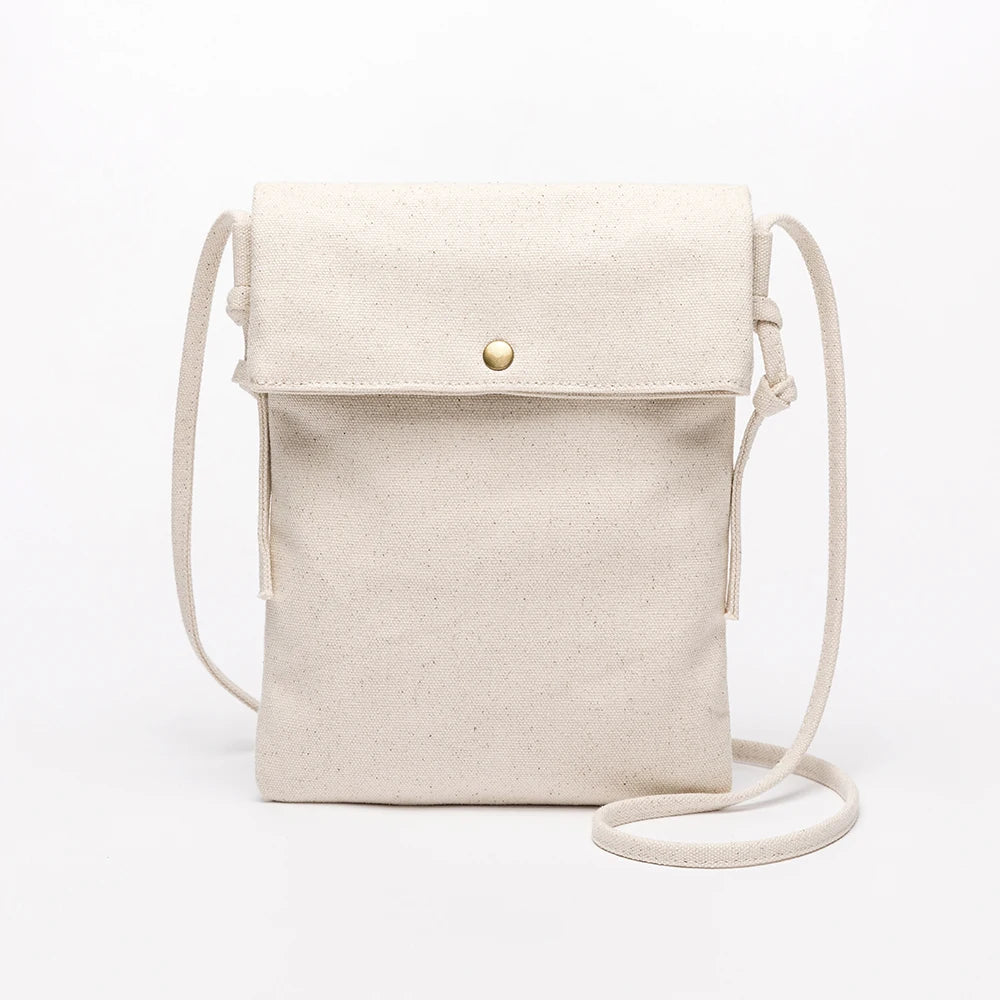 Literary Small Fresh Fairy Canvas Messenger Bag