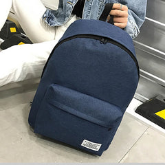 Girls Canvas Backpack College Student Travel Bag