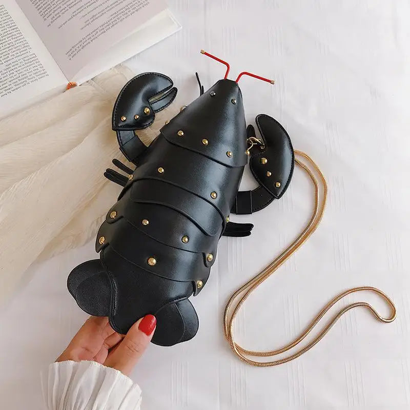 3D Lobster Shoulder Bag Mini Crossbody Women Handbag C