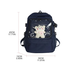 Lolita Bag Backpack Teenage Girls Schoolbag Ladies Student Nylon Daypack