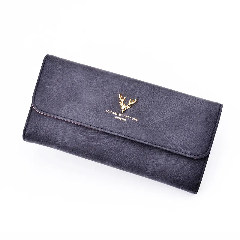 Long Ladies Wallet Soft PU Leather Large Capacity Clutch