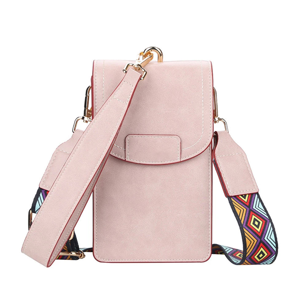 Printed Shoulder Strap Small Square Pack Ladies Wallet