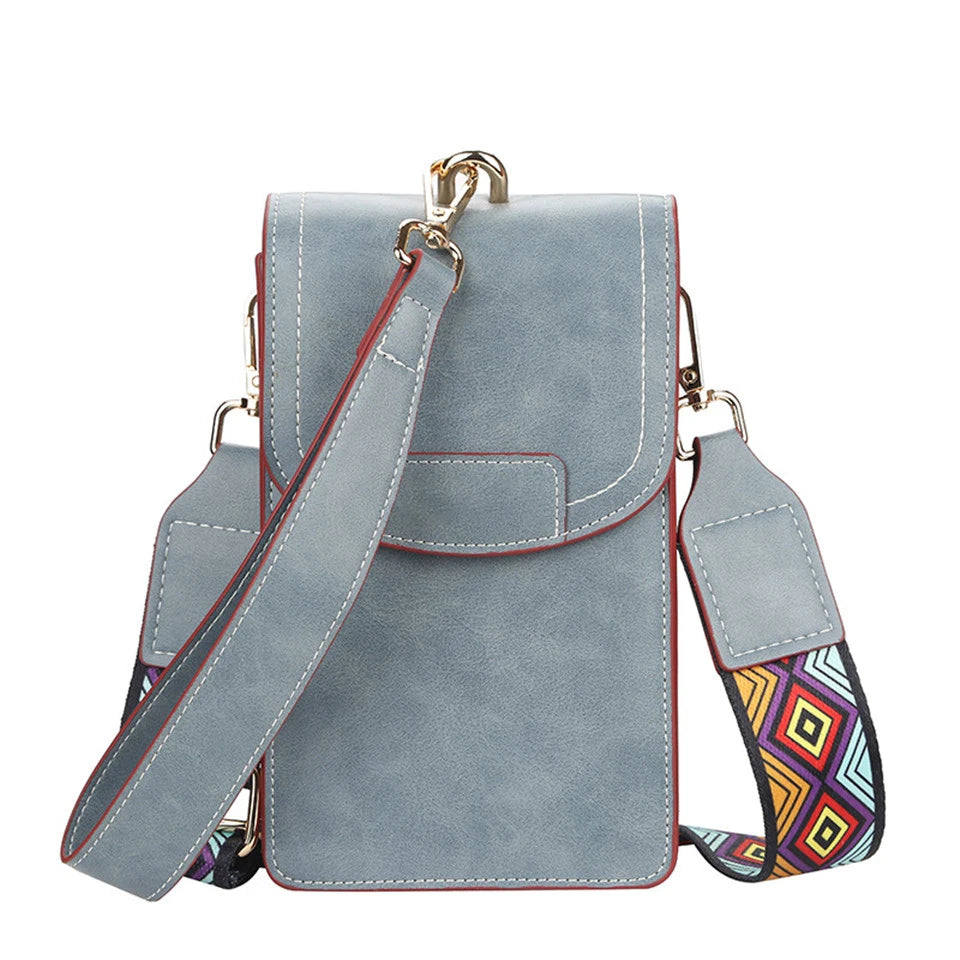 Printed Shoulder Strap Small Square Pack Ladies Wallet