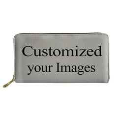 Long Wallet Women Flower Unicorn Wallet Ladies Leather Wallets PU Small Long Pur