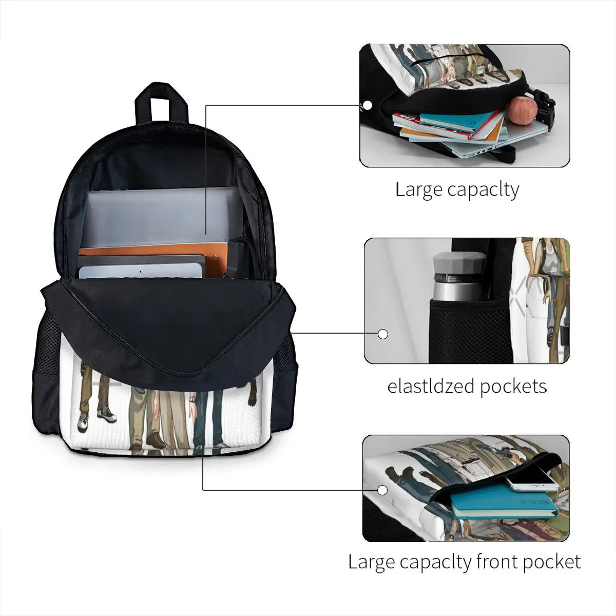 Lost TV Series Backpacks Men's Women's Backpacks Bags
