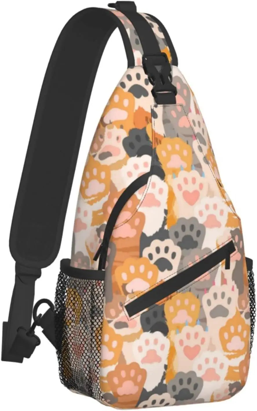 Lovely Cats Sling Backpack Casual Crossbody Shoulder Bag