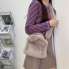 Soft Plush Crossbody Bag Women's Shoulder Purse