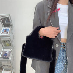 Soft Plush Crossbody Bag Women's Shoulder Purse