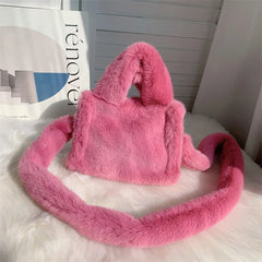 Soft Plush Crossbody Bag Women's Shoulder Purse