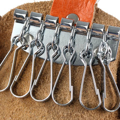 Second Layer Cow Leather Key Holders with Metal Buckle