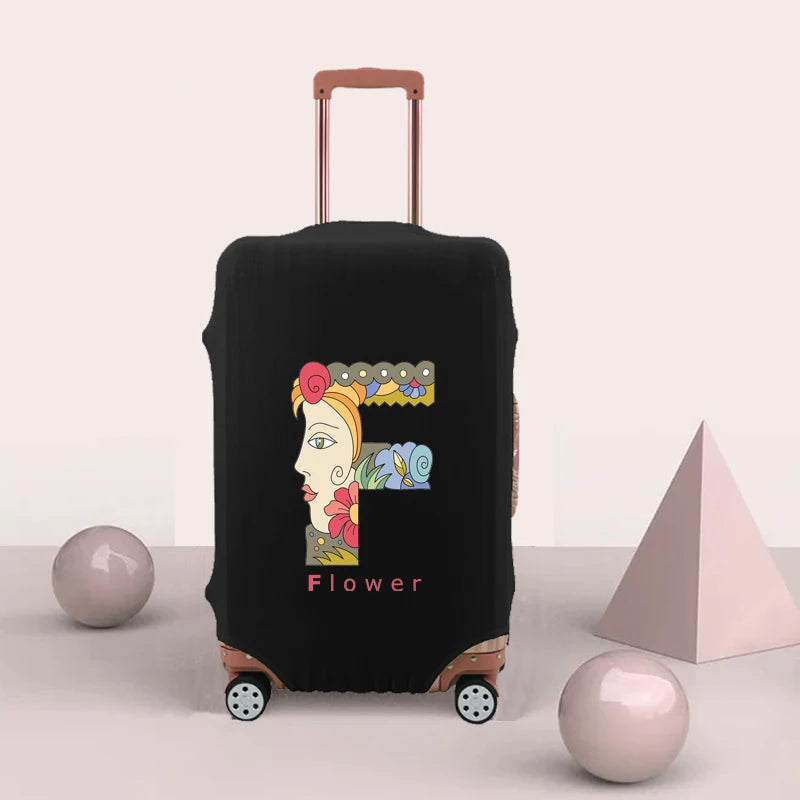 Letter Print Protective Luggage Cover for 18-32 Inch Suitcase