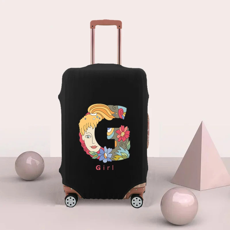 Letter Print Protective Luggage Cover for 18-32 Inch Suitcase
