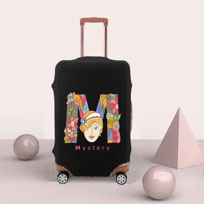 Letter Print Protective Luggage Cover for 18-32 Inch Suitcase