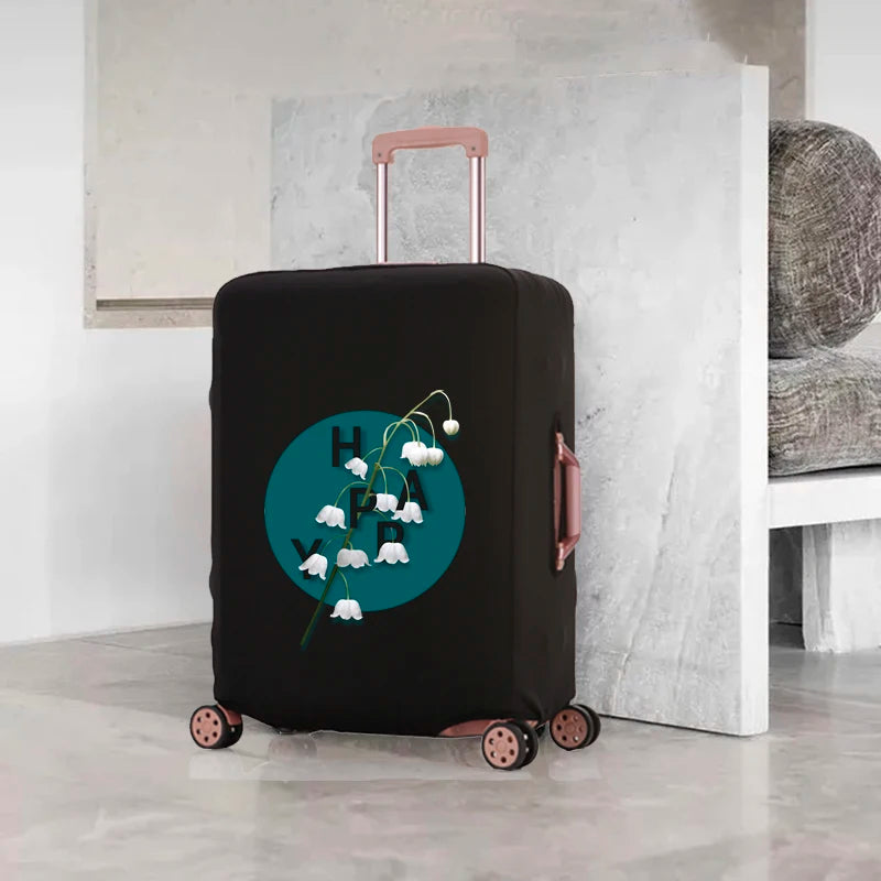 Flower Pattern Luggage Cover for 18-32 Inch Lugg