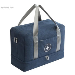 Travel Duffle Bag with Shoe Bag Mesh Bag Cosmetic Organiser