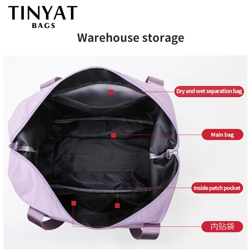 Large Women Gym Bag Shoulder Yoga Sport Crossbody Tote Bag