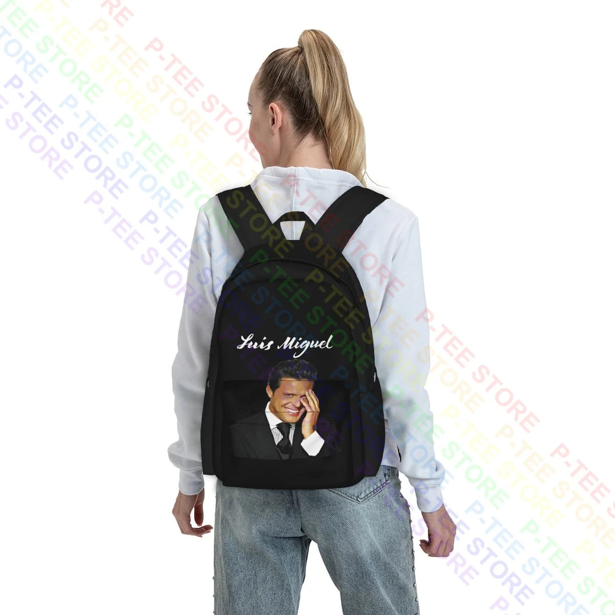Luis Miguel Singer To Smile In Tour Large Capacity Backpack