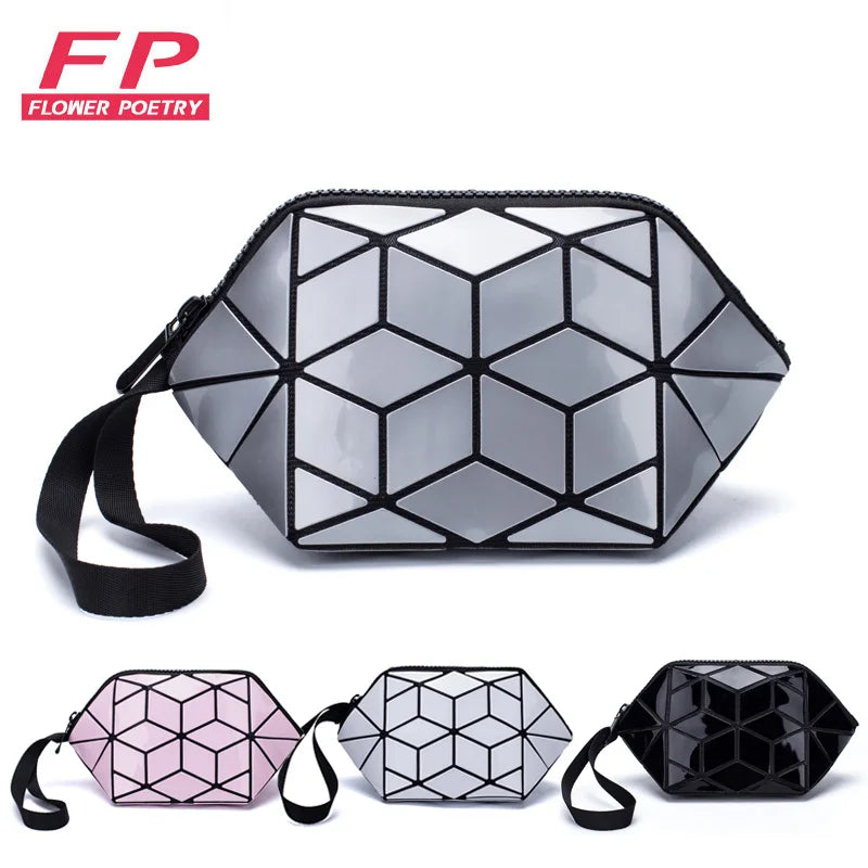 Geometric Cosmetic Bags Makeup Organizer Toiletry Beauty