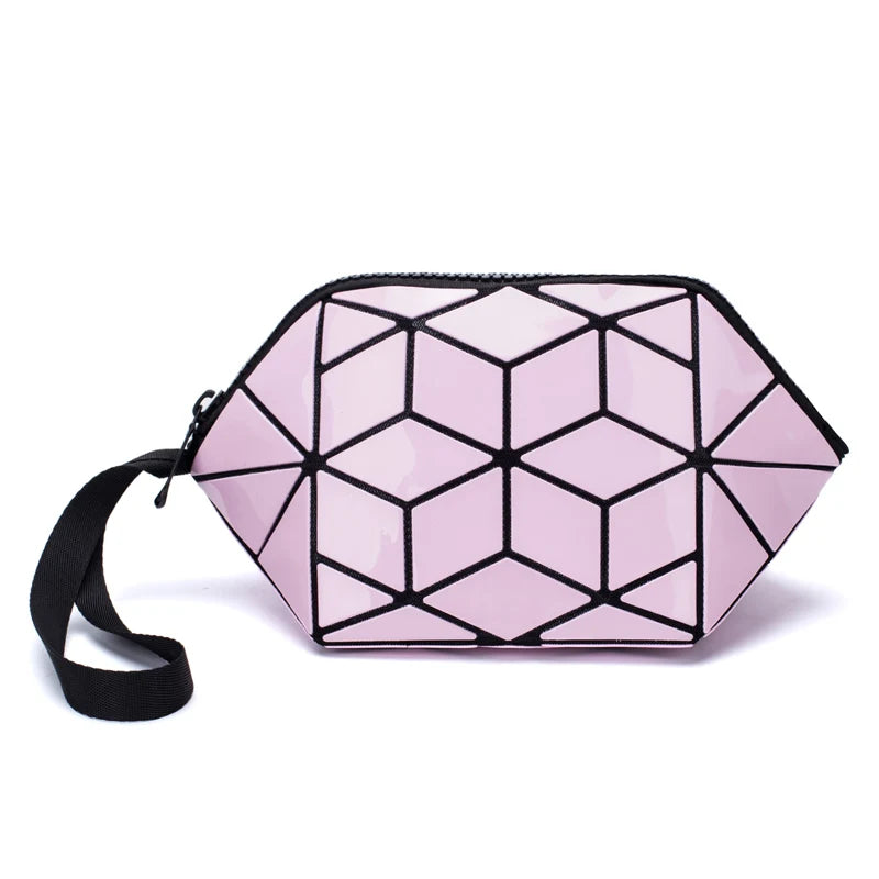 Geometric Cosmetic Bags Makeup Organizer Toiletry Beauty