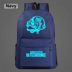 Luminous PUBG Helmets School Bag for Children
