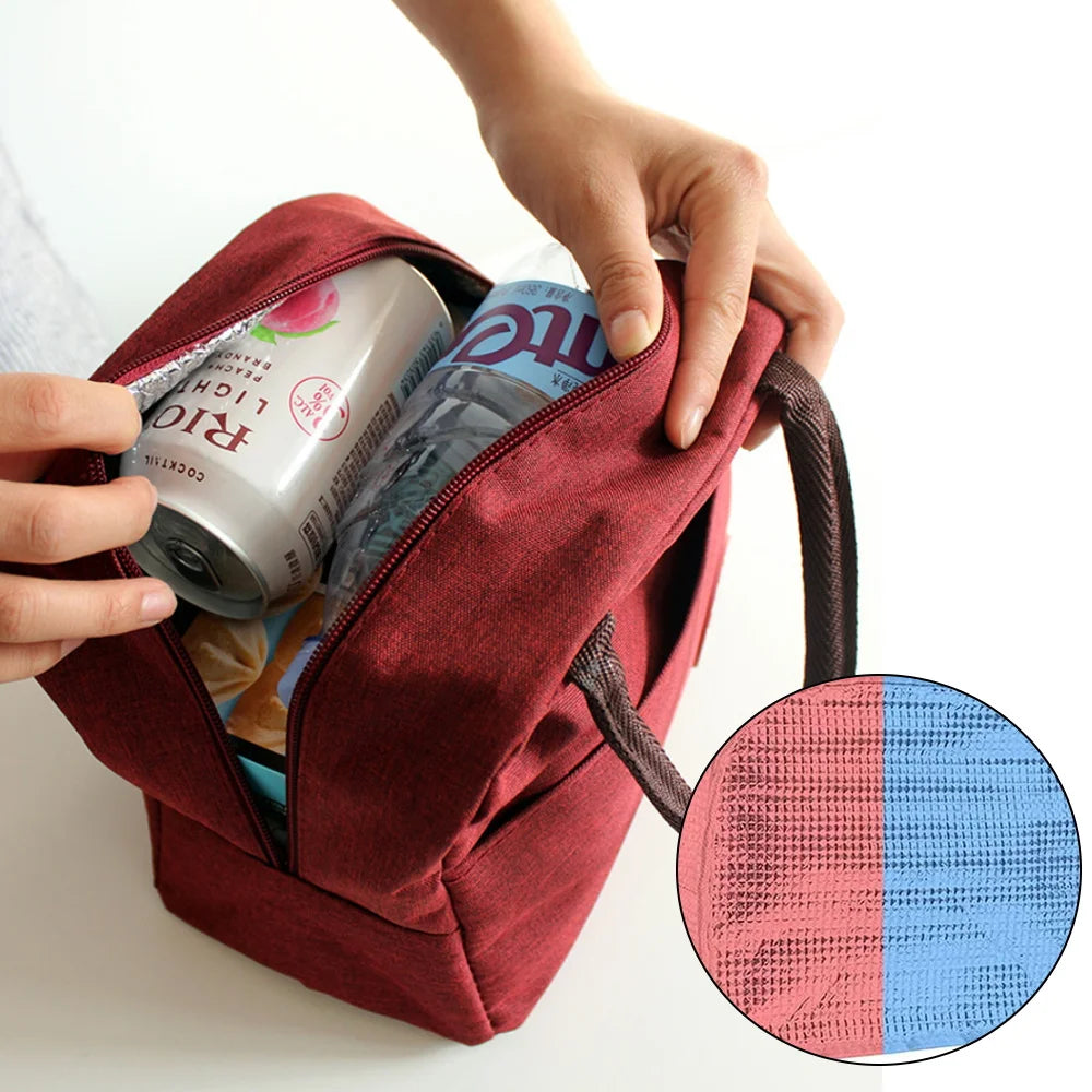 Insulated Lunch Bag Cooler Tote Portable Thermal Canvas Food Picnic Travel Handb
