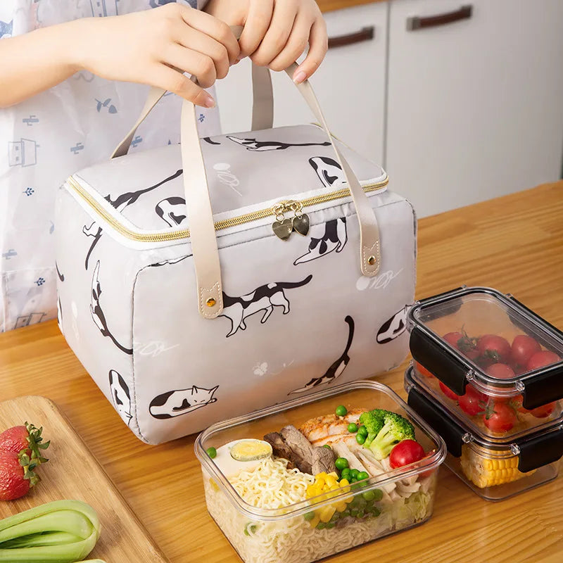 Insulated Cooler Bag for Women Kid Lunch Box Picnic Travel Food Storage