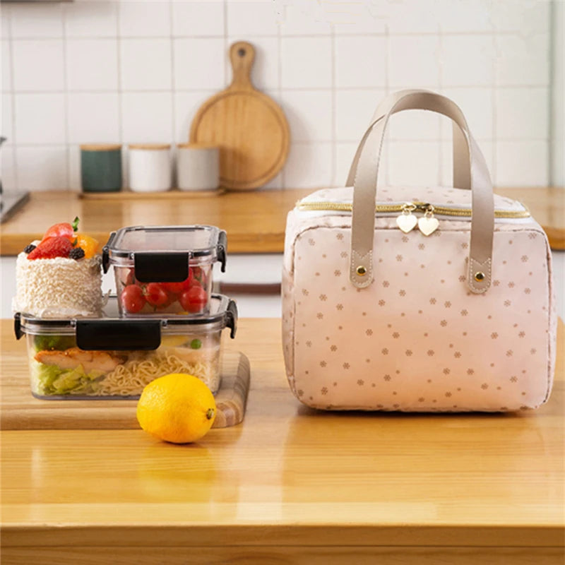 Insulated Cooler Bag for Women Kid Lunch Box Picnic Travel Food Storage