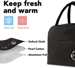 Insulated Lunch Bag for Kids Food Thermal Lunch Box Organizer