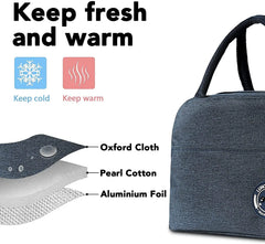 Insulated Cooler Bag Women's Work Lunch Box Organizer Child Food Thermal