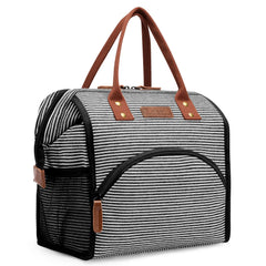 Insulated Lunch Box Wide-Open Lunch Tote Bag