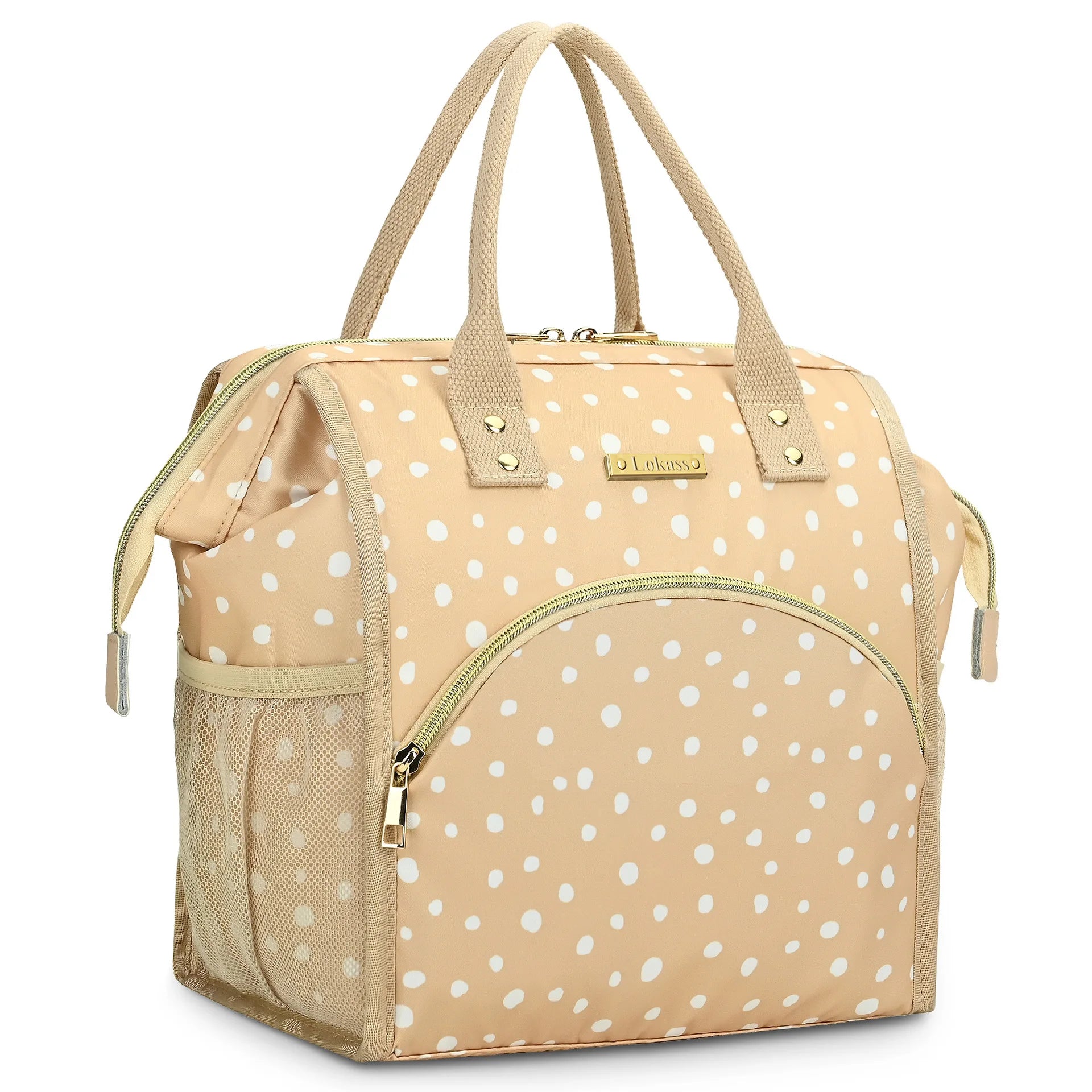 Insulated Lunch Box Wide-Open Lunch Tote Bag
