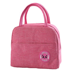 Flower Letter Print Insulated Cooler Bag
